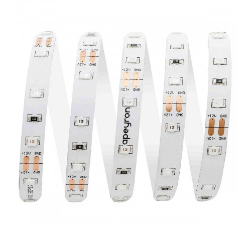 Светодиодная лента Apeyron 12В 3528 4,8Вт/м зеленый 5м IP20 00-434 Светодиодная лента Apeyron 12В 3528 4,8Вт/м зеленый 5м IP20 00-434