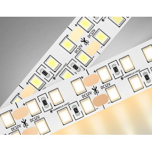 Светодиодная лента двухрядная Ambrella Light LED Strip 12В 2835 24Вт/м 3000K 5м IP20 GS1701