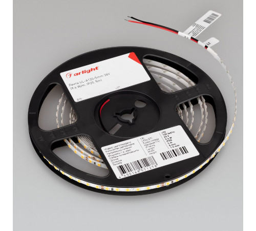 Светодиодная лента Arlight UL-A120-5mm 24V Warm3500 (9.6 W/m, IP20, 5m) 050586 Светодиодная лента Arlight UL-A120-5mm 24V Warm3500 (9.6 W/m, IP20, 5m) 050586