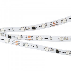 Светодиодная лента Arlight SPI-B30-10mm 12V RGB-PX3 (7.2W/m, IP20, 5060, 5m) 026368(2)
