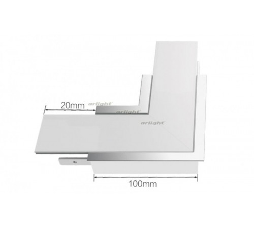 Угол Arlight S2-LINIA69-F-L90 прямой 021277