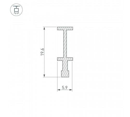 Держатель Arlight FOLED-RAIL-2000 025232
