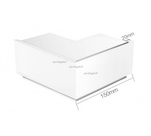 Угол Arlight S2-LINE-7977-L90W внешний 021263