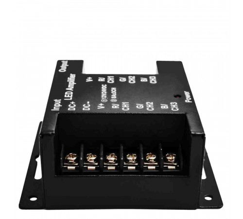 Усилитель RGB Apeyron 12В 288Вт 3 канала*8А 04-04(288) Усилитель RGB Apeyron 12В 288Вт 3 канала*8А 04-04(288)