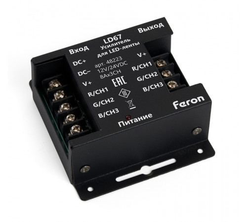 Усилитель для светодиодной ленты Feron LD67 48223 Усилитель для светодиодной ленты Feron LD67 48223
