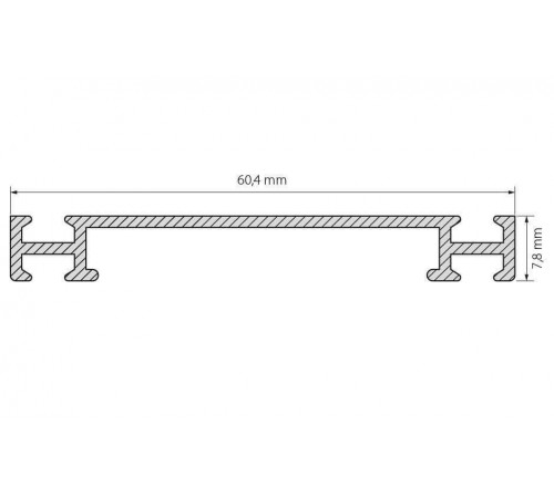 Профиль-держатель Arlight PHS-3X-BASE-H7.8-2000 ANOD 019870 Профиль-держатель Arlight PHS-3X-BASE-H7.8-2000 ANOD 019870