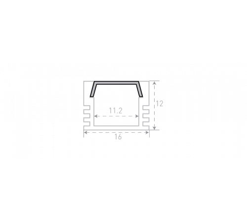 Профиль алюминиевый SWG SF-1612 000986