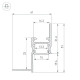 Алюминиевый профиль Arlight ARH-СEIL-S14-SHADOW-2000 WHITE 038594