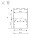 Алюминиевый профиль Arlight LINE-S-5075-3000 BLACK 041849