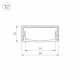 Профиль Arlight ARH-WIDE-H10-2000 ANOD 016142