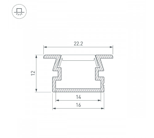 Профиль Arlight PDS-FS-3000 ANOD BLACK 040735 Профиль Arlight PDS-FS-3000 ANOD BLACK 040735