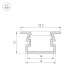 Профиль Arlight PDS-FS-3000 ANOD BLACK 040735