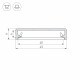 Алюминиевый профиль Arlight ALM-FLAT-S-2020 ANOD 026713(1)