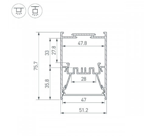 Алюминиевый профиль Arlight LINE-5075-HONEYCOMB-2000 BLACK 044874 Алюминиевый профиль Arlight LINE-5075-HONEYCOMB-2000 BLACK 044874