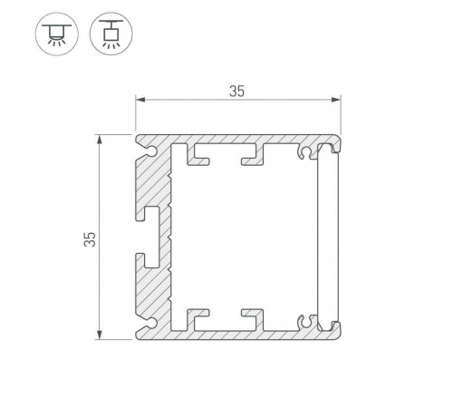 Профиль Arlight SL-ARC 026600 Профиль Arlight SL-ARC 026600