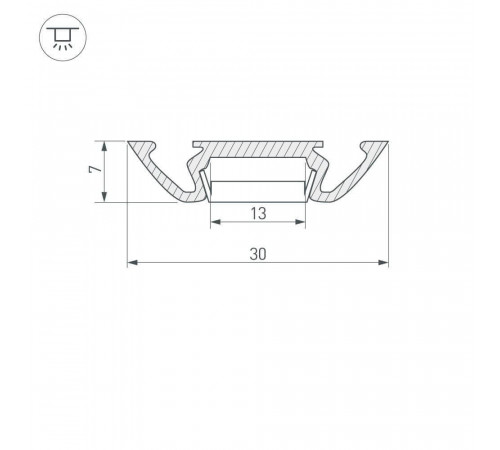 Профиль Arlight PHS-A-2000 ANOD 013215 Профиль Arlight PHS-A-2000 ANOD 013215