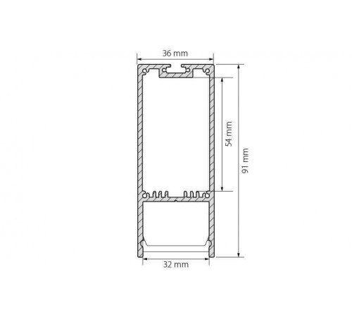 Профиль Arlight SL-LINE-3691-2000 ANOD 019302