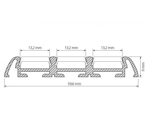 Профиль Arlight PHS-3X-2000 ANOD 013209 Профиль Arlight PHS-3X-2000 ANOD 013209