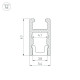 Алюминиевый профиль Arlight ARH-Micro-0510-2000 Anod 036385