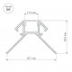 Профиль Arlight ARH-DECORE-S12-EXT-2000 ANOD внешний 023889