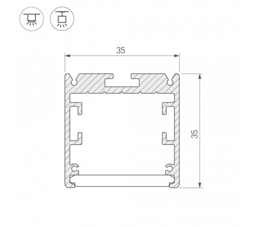 Профиль Arlight SL-ARC 025521 Профиль Arlight SL-ARC 025521