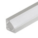 Профиль с экраном Arlight с экраном ALU-D45-2000 ANOD+FROST 018252