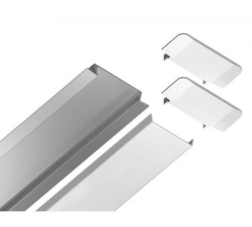 Алюминиевый встраиваемый профиль Ambrella Light Alum Profile GP1100AL Алюминиевый встраиваемый профиль Ambrella Light Alum Profile GP1100AL