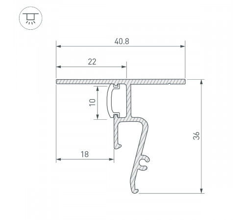 Профиль Arlight STRETCH-SHADOW-CEIL-2000 BLACK (A2-CONTOUR-PRO) 040703 Профиль Arlight STRETCH-SHADOW-CEIL-2000 BLACK (A2-CONTOUR-PRO) 040703