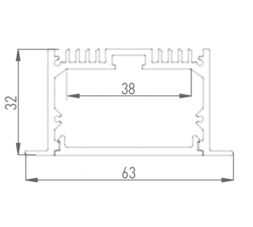 Алюминиевый профиль DesignLed LE.6332-R 010358
