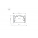 Профиль с экраном Arlight S2-LINIA69-F-2500 ANOD+OPAL 021177