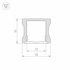 Профиль Arlight ALU-SLIM-H15-2000 ANOD+FROST 018246