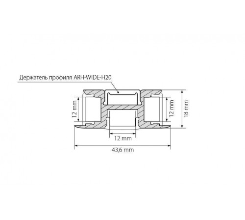 Профиль Arlight ARH-TRI-D-2000 ANOD 018829 Профиль Arlight ARH-TRI-D-2000 ANOD 018829