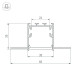 Профиль Arlight SL-LINIA32-FANTOM-3000 ANOD 036225
