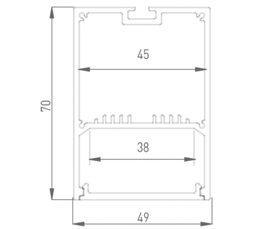 Алюминиевый профиль DesignLed LS.4970-R 010370 Алюминиевый профиль DesignLed LS.4970-R 010370