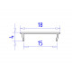 Алюминиевый накладной профиль Ambrella Light Alum Profile GP1500AL