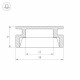 Профиль Arlight HR-2000 ANOD 019190