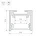 Профиль Arlight SL-LINE-2522-2500 WHITE 043110