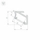 Алюминиевый профиль Arlight ALM-V60-2020 ANOD Black 026694(1)