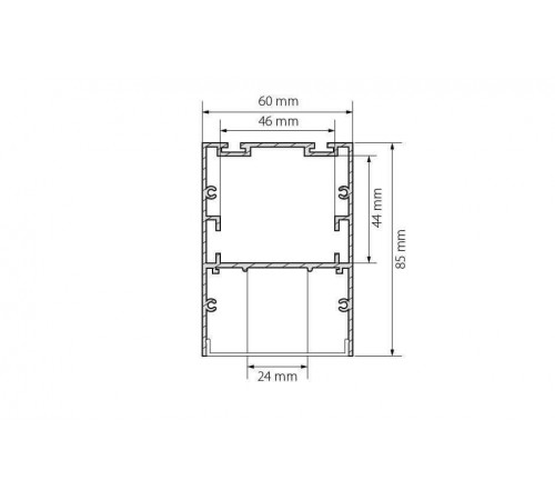 Профиль Arlight ARH-LINE-6085-2000 BLACK 018681 Профиль Arlight ARH-LINE-6085-2000 BLACK 018681