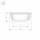 Профиль Arlight ARH-BENT-W11-2000 ANOD 023592