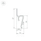 Профиль Arlight STRETCH-SHADOW-TECH-VENT-2000 BLACK (A2-DELTA) 041160