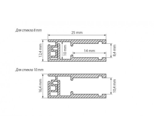 Профиль Arlight KLUS-GLASS-810-2000 ANOD 019191 Профиль Arlight KLUS-GLASS-810-2000 ANOD 019191