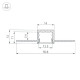 Алюминиевый профиль Arlight SL-LINIA16-FANTOM-2000 ANOD 049012