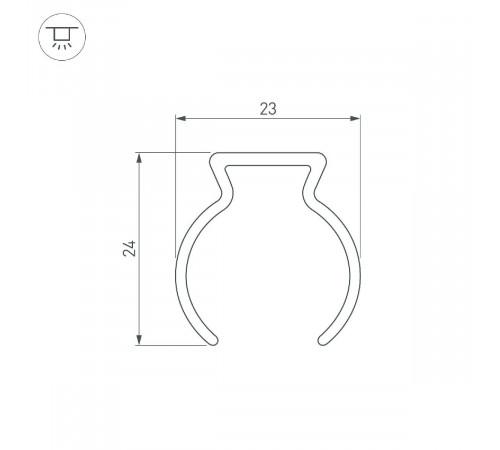 Профиль Arlight WPH-FLEX-D22-360deg-1000 053423 Профиль Arlight WPH-FLEX-D22-360deg-1000 053423