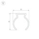 Профиль Arlight WPH-FLEX-D22-360deg-1000 053423