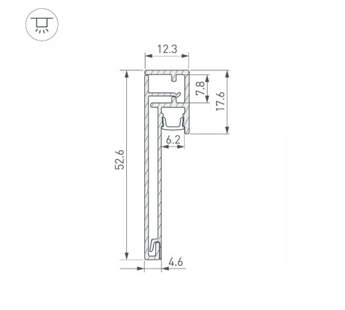 Профиль Arlight PLINTUS-H54B-2000 WHITE 046141 Профиль Arlight PLINTUS-H54B-2000 WHITE 046141