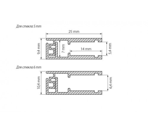 Профиль Arlight KLUS-GLASS-56-2000 ANOD 019193 Профиль Arlight KLUS-GLASS-56-2000 ANOD 019193