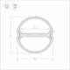 Алюминиевый профиль Arlight ARH-ROUND-D20-DUAL-2000 ANOD 039218