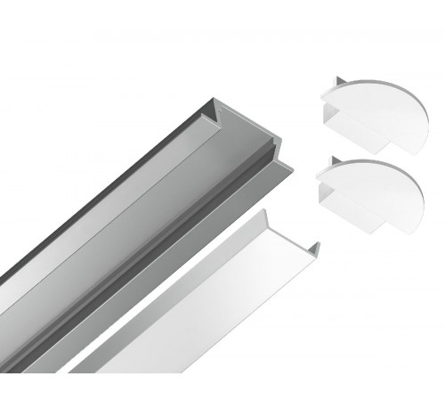 Алюминиевый встраиваемый профиль Ambrella Light Alum Profile GP1001AL Алюминиевый встраиваемый профиль Ambrella Light Alum Profile GP1001AL