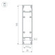 Алюминиевый профиль Arlight SL-Line-25100-Dual-2500 Black 033735